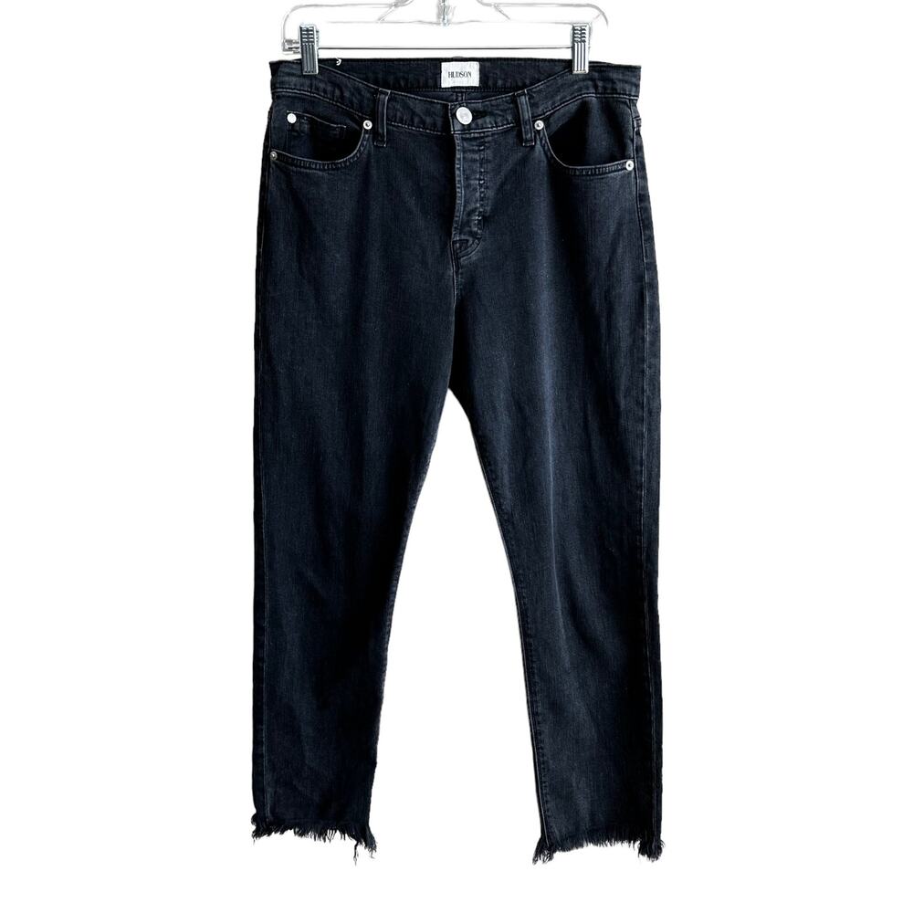 Hudson Riley Luxe Crop Raw Hem Black 28